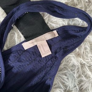 Short royal blue with rhinestone dress